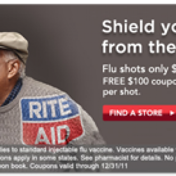 27 99 flu shot free 100 coupon book at rite aid free 4 seniors
