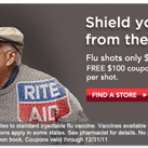 $27.99 Flu Shot + Free $100 Coupon Book at Rite Aid