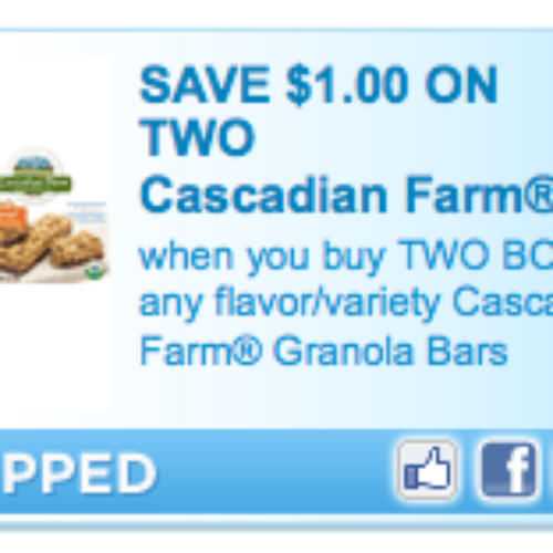Cascadian Farms Granola Bars Coupon