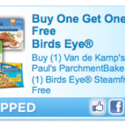 BOGO Van de Kamp's or Mrs Paul's get Birds Eye Free