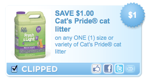 cats pride cat litter
