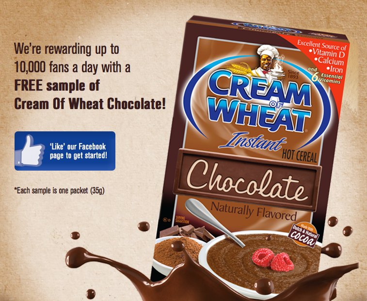 Free Chocolate Cream Of Wheat Samples: 10,000 Daily
