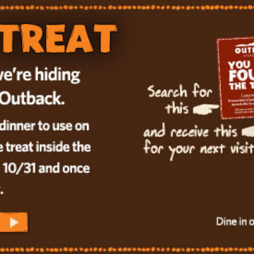 Free Steak Dinner @ Outback With Purchase
