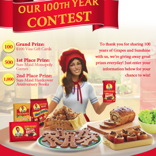 Sun-Maid Girl 100th Year Contest