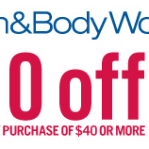 Bath & Body Works: $10 Off $40 or More