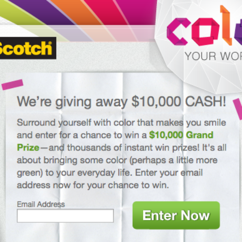 Scotch Color Your World Sweepstakes