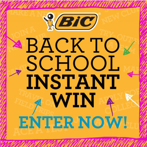 BIC Back to School Instant Win Game (1,000+ Winners!)