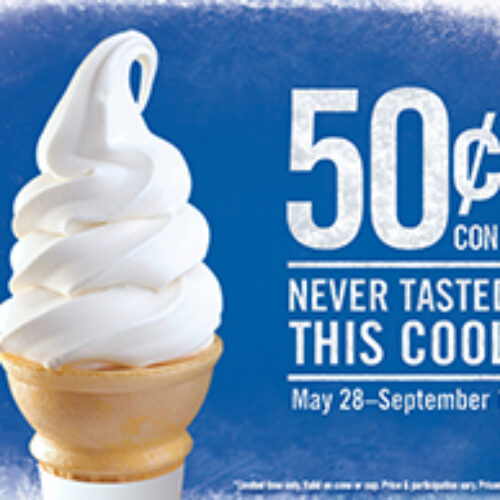 Burger King: $0.50 Ice Cream Cone
