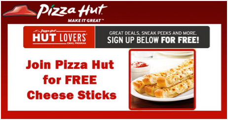 Pizza Hut Cheese Sticks
