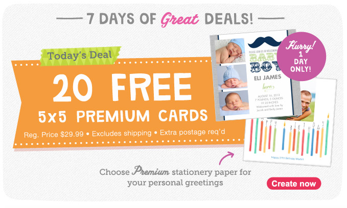 Walgreens 20 Free 5x5 Premium Cards