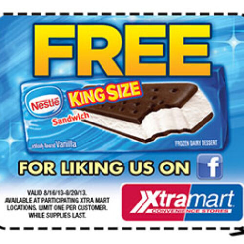 XtraMart: Free Nestle Ice Cream Sandwich