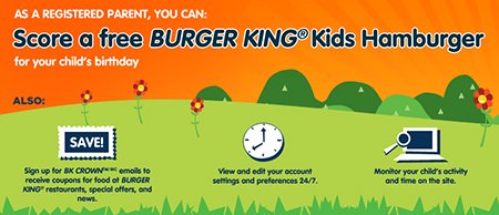 Free BK Kids Hamburger