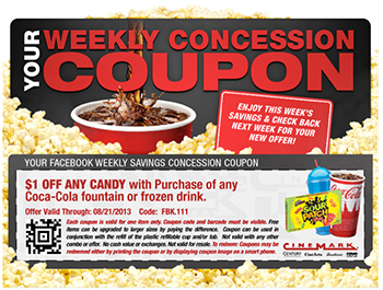 Cinemark Weekly Concession Coupon