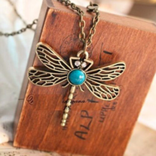 Vintage Style Dragonfly Necklace: $2.38 Shipped