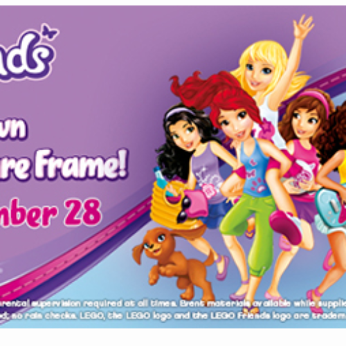 Free Lego Friends Picture Frame - September 28th