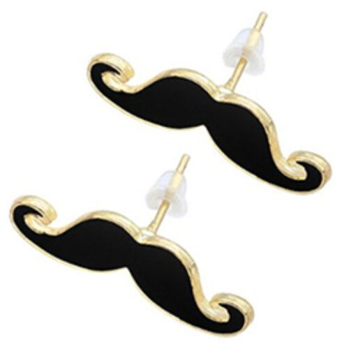 Mustache Earrings $0.22 + Free Shipping