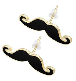 Mustache Earrings