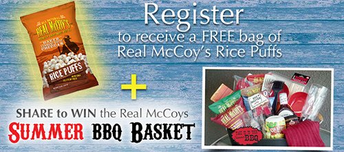 Free Real McCoy's Baked Vermont White Cheddar Rice Puffs Bag
