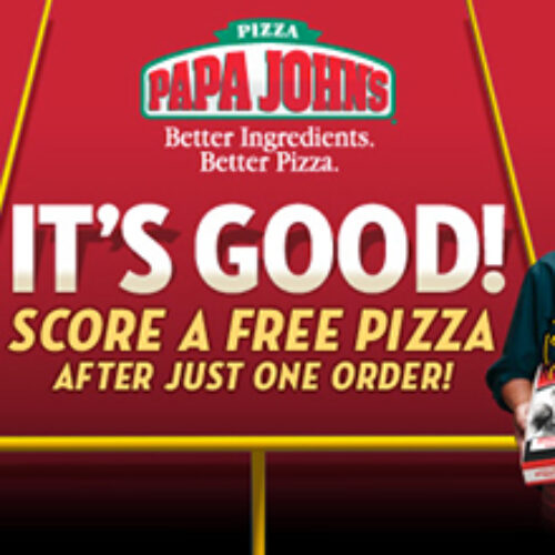 Free Papa Johns Pizza W/ Purchase