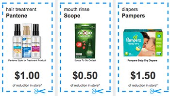 P&G: Over $25 In Coupons