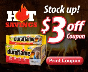 Duraflame $3 Off Firelog Coupon