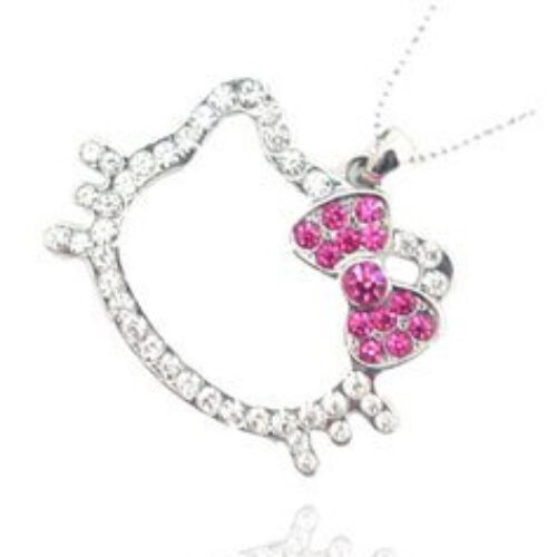 Hello Kitty Head Pendant & Necklace Only $1.49 + Free Shipping