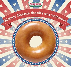 Krispy Kreme thanks our veterans