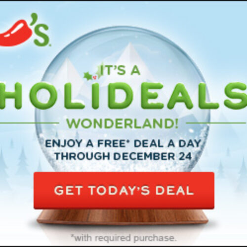 Chili's HoliDeals: New Deals Every Day Until Christmas