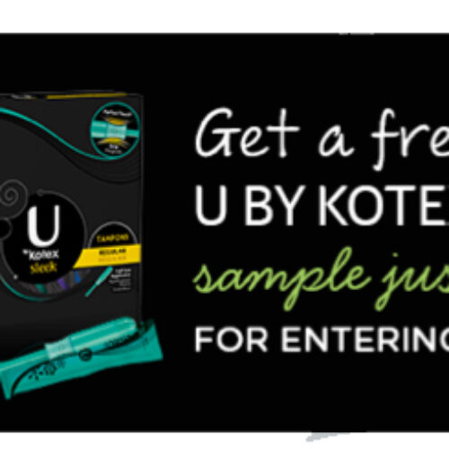 Trends To Try: Free Sample of U by Kotex