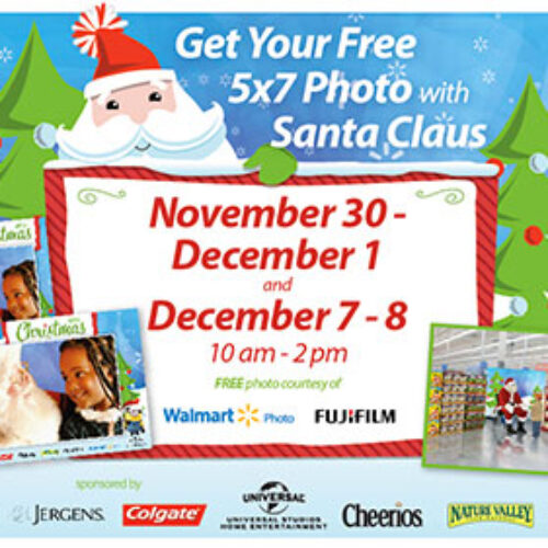 Walmart: Free 5x7 Photo W/ Santa on Dec 7th & 8th