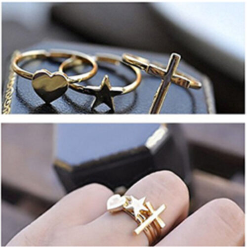 Cross, Love & Star Rings Just $0.43 + Free Shipping