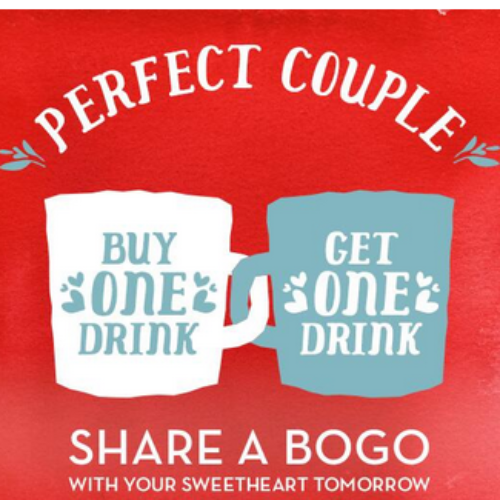 Caribou Coffee: BOGO Coffee On Valentine's day