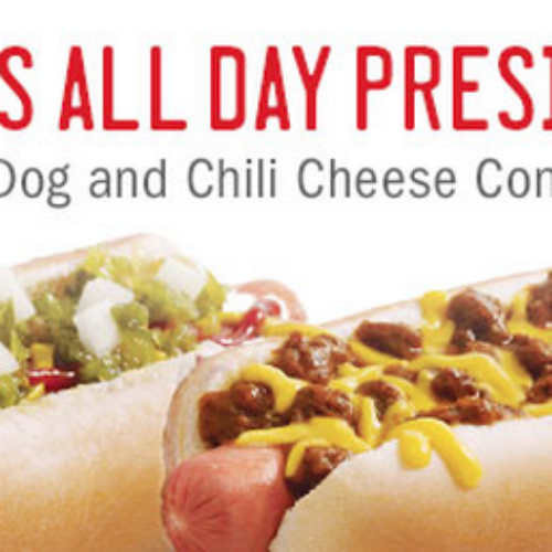 Sonic $1 Hot Dogs All-Day on President's Day