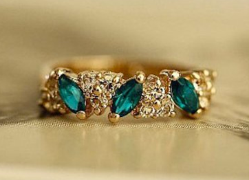 Gold & Silver Rhinestone Ring Only $1.11 + Free Shipping