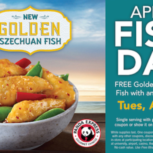Panda Express: Free Golden Szechuan Fish W/ Any Purchase - April 1st