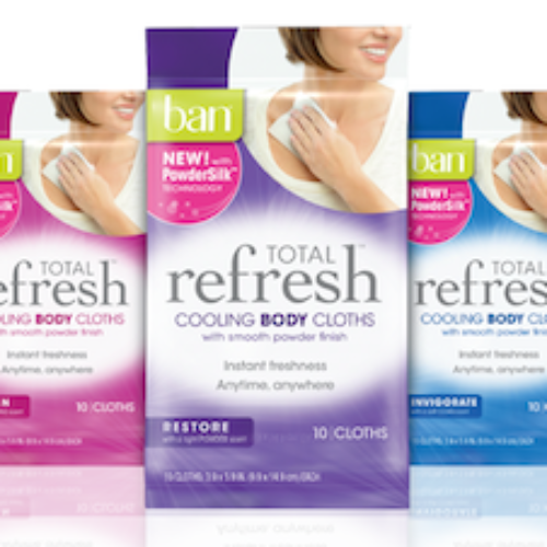 Free Ban Total Refresh Cooling Body Cloths Samples