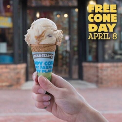 Ben & Jerry's: Free Cone Day April 8th