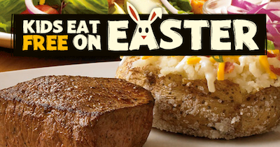 Outback Steakhouse: Kids Eat Free On Easter