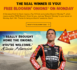 Outback Steakhouse: Free Bloomin’ Onion on Monday 4/14
