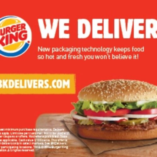 BK Delivers: Free Large Fries or Free Chicken Sandwich W/ Delivery! (Select Areas)