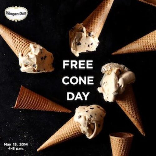 Haagen-Dazs: Free Cone Day - Today!