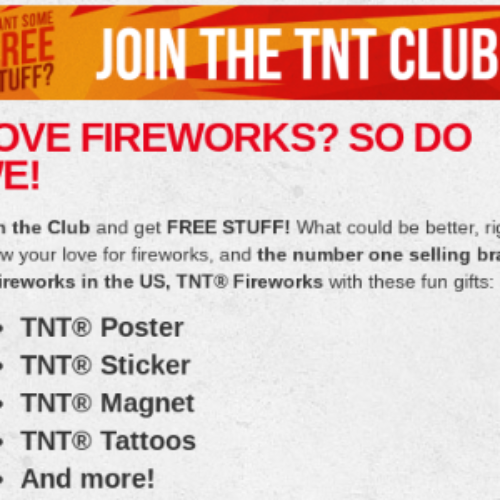 Free TNT Fireworks Poster, Stickers, and More