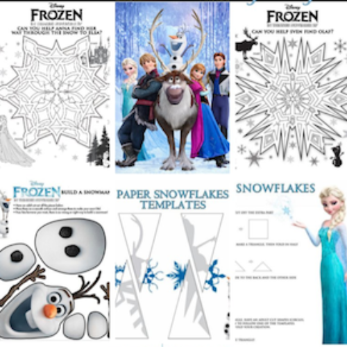 Free Disney FROZEN Printable Activities & Coloring Pages