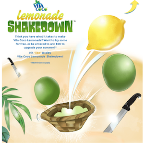 Vita Coco Lemonade Shakedown: Free Vita Coco Lemonade