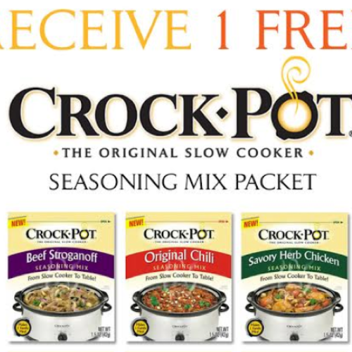 Free Crock-Pot Seasoning Mix Packets