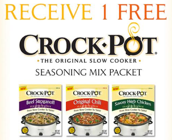 Free Crock-Pot Seasoning Mix Packets