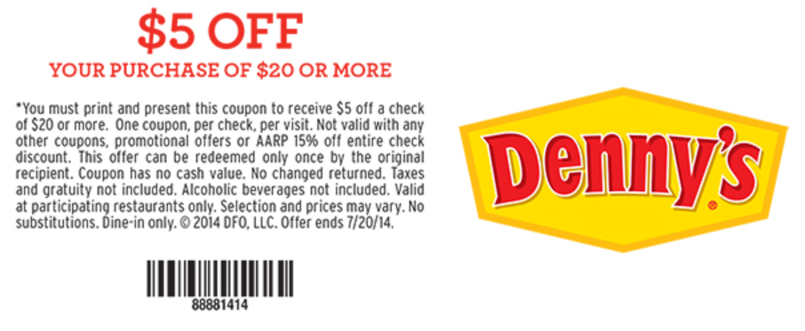 Dennys Coupons