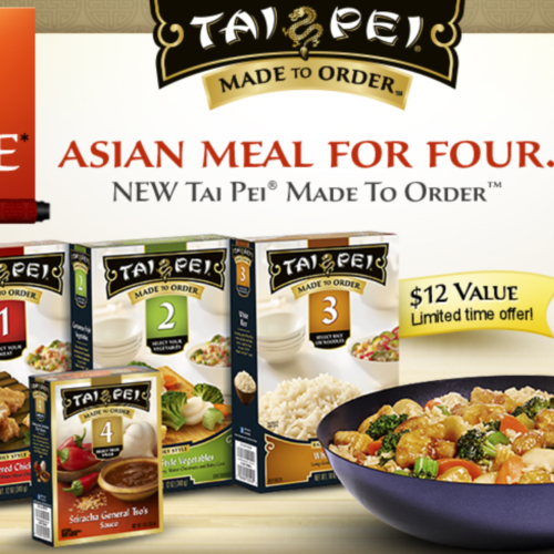 Free Tai Pei Meal For Four After Rebate