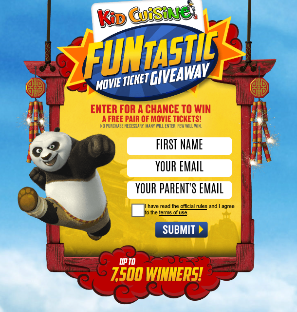 Kid Cuisine Funtastic Movie Ticket Giveaway