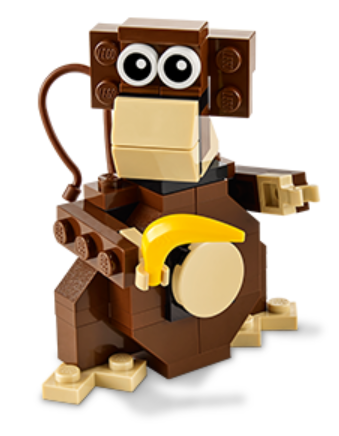 LEGO August Mini Model Build: Free LEGO Monkey